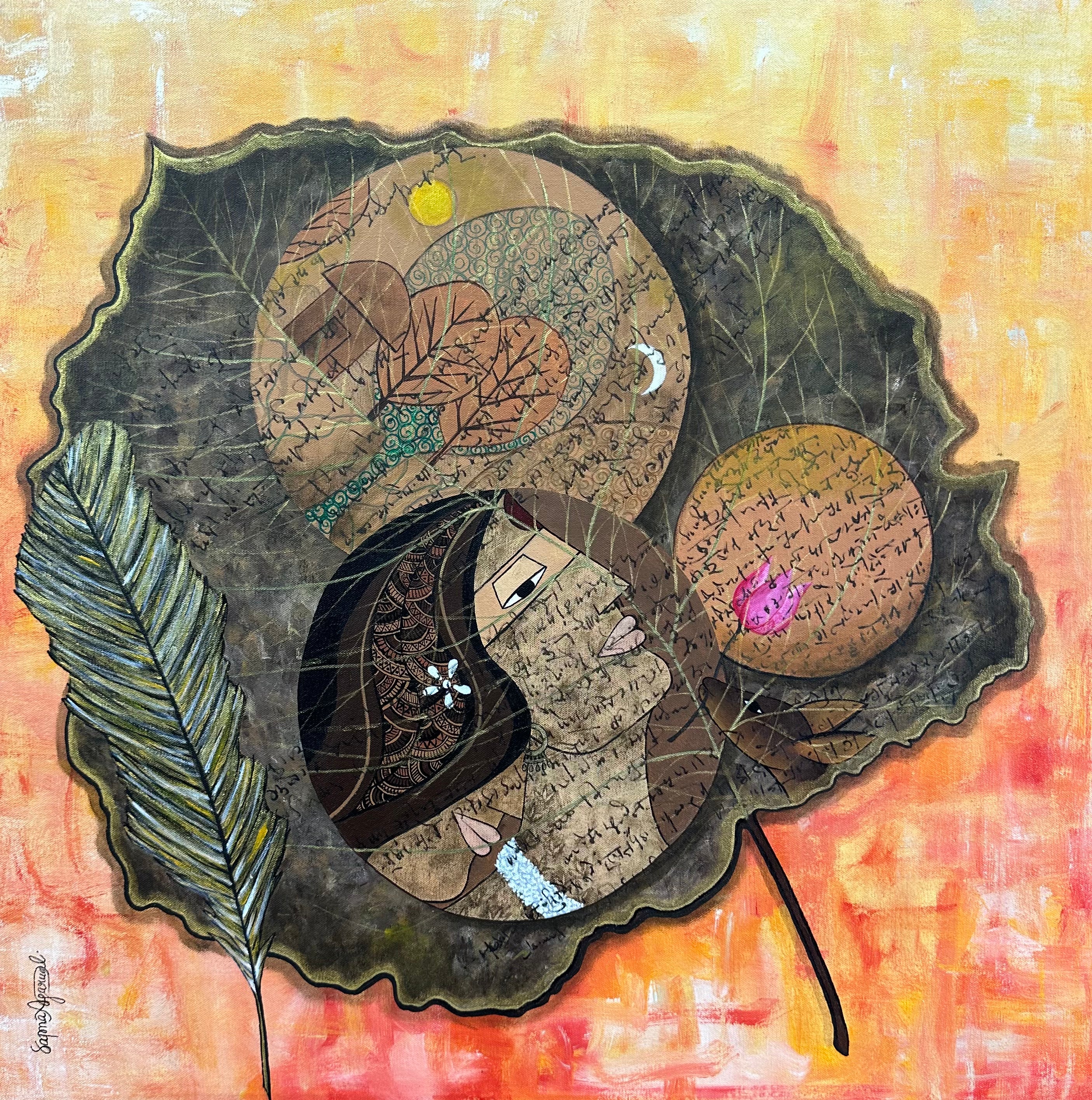 Shakuntala and Dushyant - Painting 1